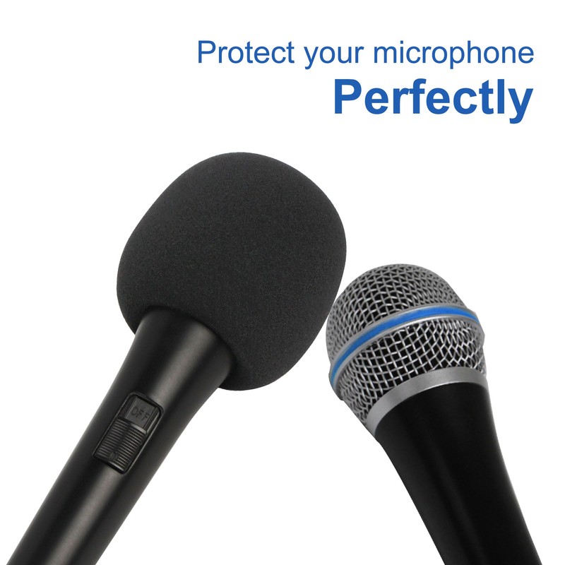HIYANCO 6 Pack Foam Mic Cover Handheld Microphone Windscreen, Thick