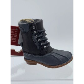 Duck Red Shed Duck Boot Black Gray Christmas Ornament Resin Rustic Hunting With Tag