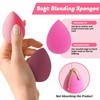 2-pack beauty blender sponge and powder puff triangle for face