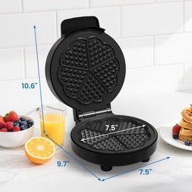 SUNVIVIPRO Heart Belgian Waffle Maker: Electric Waffle Machine with Adjustable Browning Control, Waffle Iron with Nonstick Plates Easy Cleanup, Breakfast Maker for Kids and Families, Stainless Steel