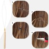 Hair Extension Tools Kit,2500 Silicone Lined Ring Beads,Pliers, Micro Link
