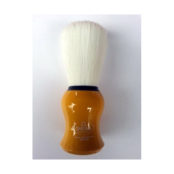 Omega Shaving Brush # 90065 Syntex 100% Synthetic YELLOW by Omega