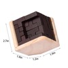 3D Wooden Brain Teaser Puzzle Cube Wooden Puzzles T-Shaped Jigsaw
