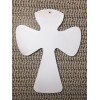 Unbranded Wooden Cross White Primer Paint Laser Cut * 5-1/4"