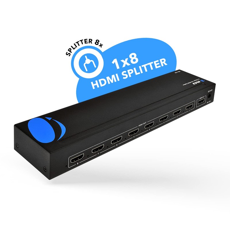 OREI HDMI Splitter 1 in 8 Out with Video Resolutions