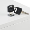 Relaxdays Lockable Cash Box, Removable Insert, 4 Compartments, Iron Cash