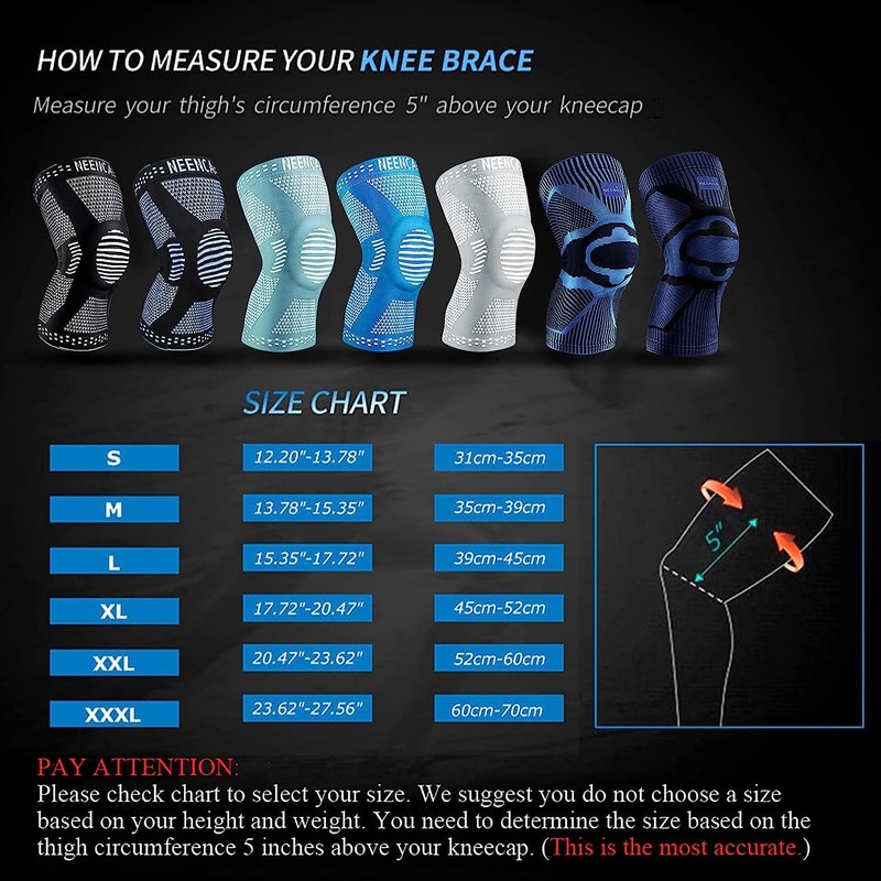 NEENCA Hinged Knee Brace, Knee Support with Side Stabilizers of