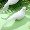 2 Pcs Artificial Peace Dove Animal Cosplay Party Hair Clips