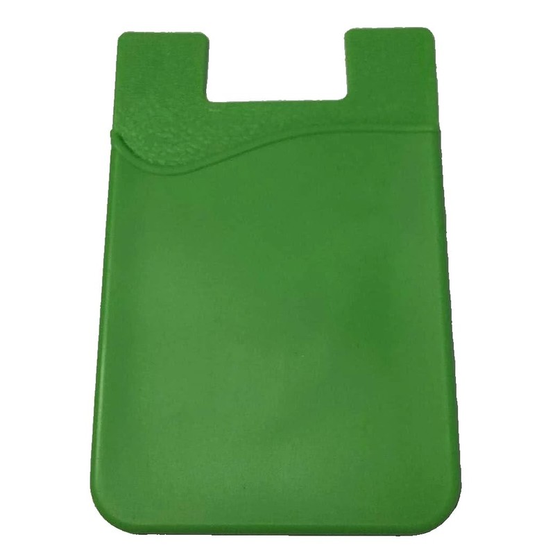 Lot 2 Silicone Smart Phone Wallet ID Holder in Green