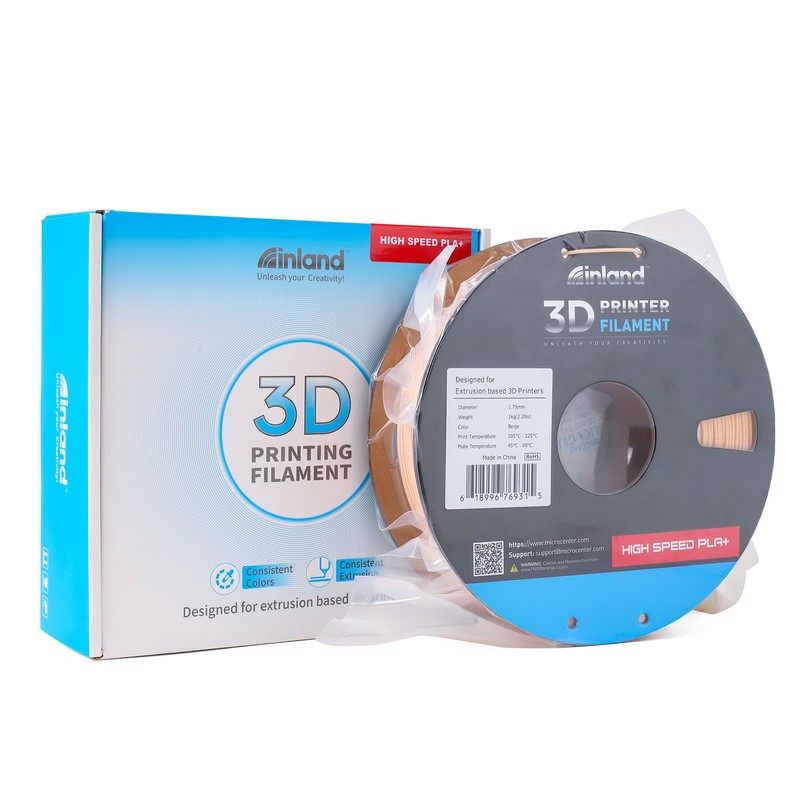 INLAND High Speed PLA+ 3D Printing Filament 1.75mm - Fast