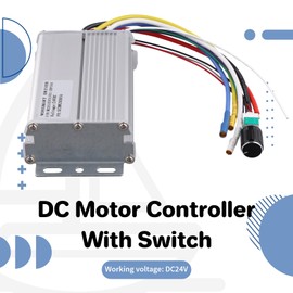 Peakloong 24V 15A 360W Blower Driver Console with PWM Speed Control and Switch for Brushless DC Motors