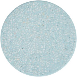 soil diatomaceous earth soap dish bath circle blue