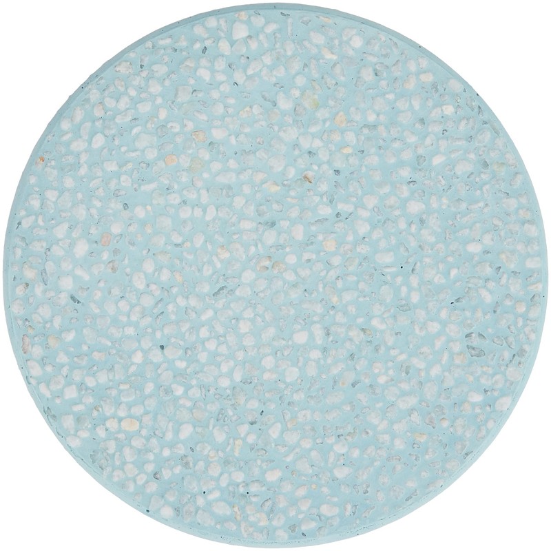 soil diatomaceous earth soap dish bath circle blue