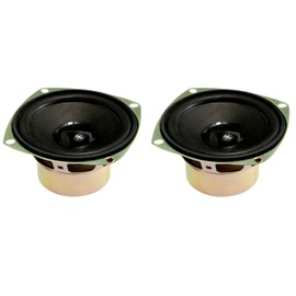 uxcell 10W 4 Ohm 3 Inch 78x78x39mm Anti-Magnetic Speaker Tweeter Speakers 2pcs