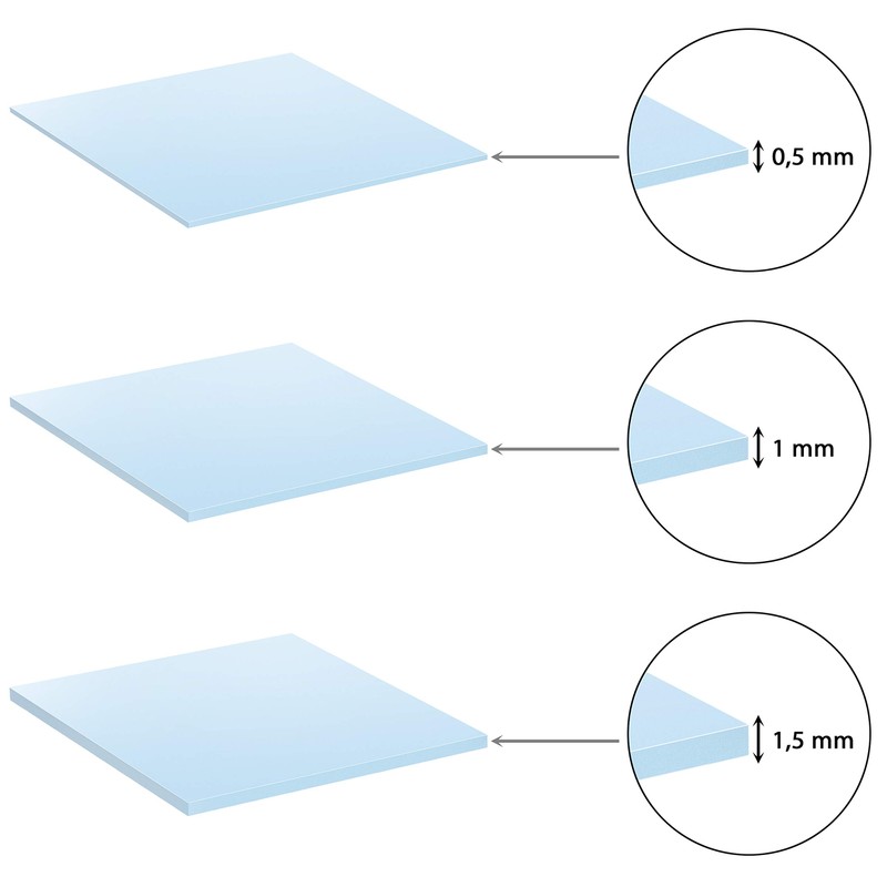 POPPSTAR Thermal Pad 50 x 50 mm with 6 W/mk