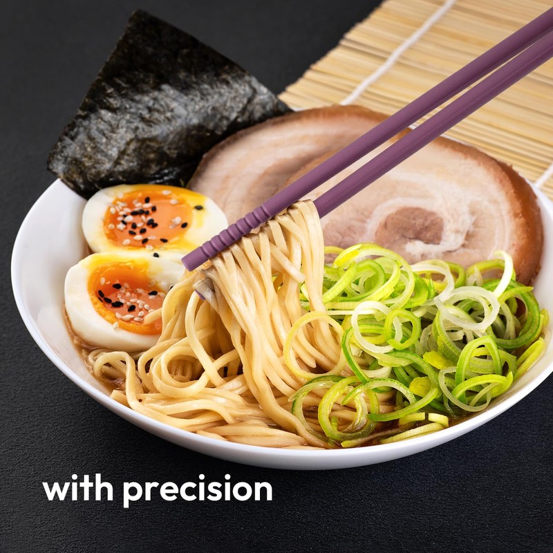 Carrotez Silicone Cooking Chopsticks, Long (12 inch) Reusable Chopsticks for