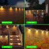 JSOT Solar Deck Lights -12 Pack Solar Fence Lights Waterproof