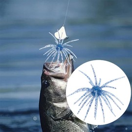 10pcs Soft Fishing Lures Fishing Lures Soft Sea Urchin Swimbaits High Elasticity Fish Lure Baits for Freshwater