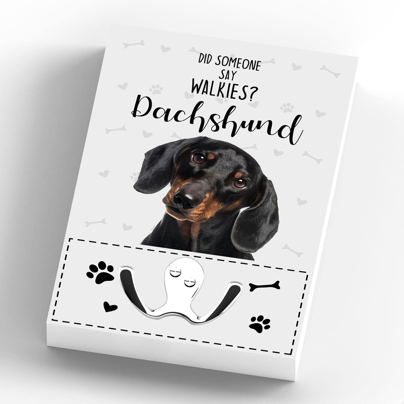 Global Designs Walkies Dachshund Themed Wall Hung Lead Hook Dog