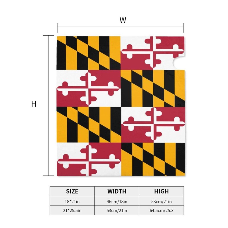 Dujiea Maryland Flag Mailbox Wraps - Waterproof Magnetic Post Box