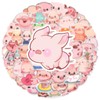Pink Pig Stickers 50 Pcs Kawaii Cartoon Pink Piggy Sticker