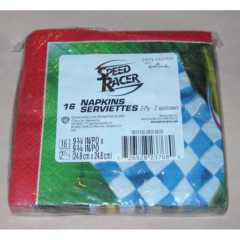 Speed Racer Beverage Napkins, 16ct