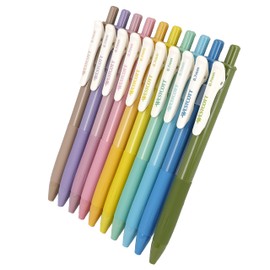 Westcott Gel Pens Vintage Set of 10 Spring Edition Gel Pens with 10 Bright Colourful Colours 0.7 mm Line Width for Soft, Precise Strokes for Writing & Drawing E-733900 00