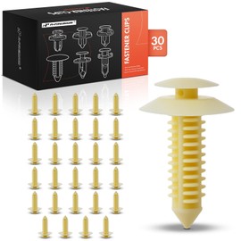 A-Premium 30PCS Nylon Fender Trim Panel Retainer Clip Compatible with Ford F-150, F-250, F-250 HD, F-350, F-450 Super Duty, F-Super Duty & GMC Sierra, Sierra 1500 & Pontiac Aztek - For 8mm Hole