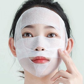 Stretchable Disposable Thin Sponge Gauze Cotton Pads for Toner, Mask, and Mummy Packs White 2ea