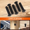 M5-0.8 x 30mm Flat Round Head Machine Screw, Furniture Bolts