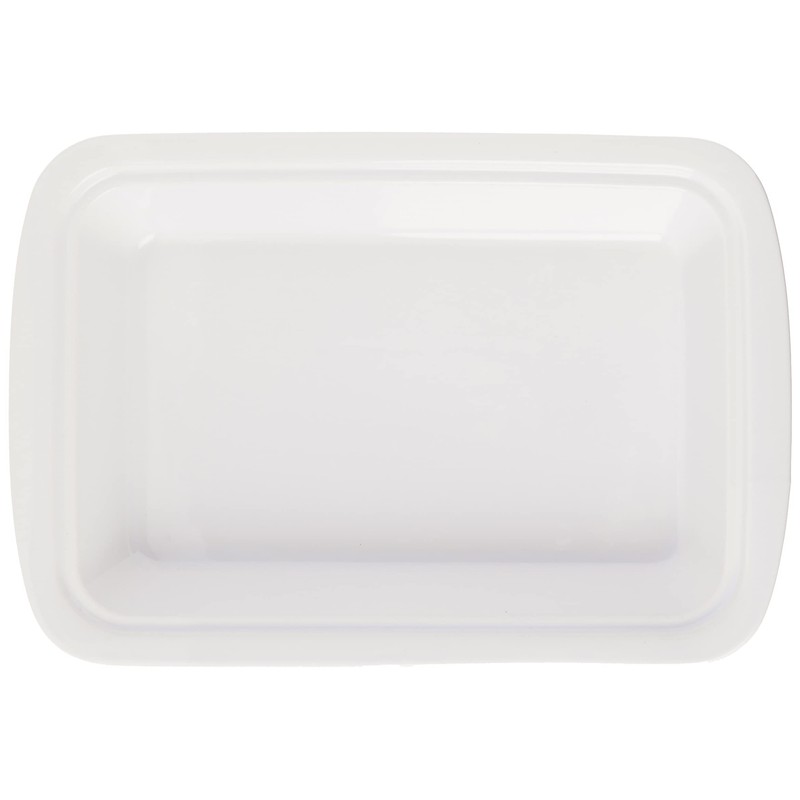 Le Regalo Stoneware 3-Piece Baking Dish, Glass Lid and Metal