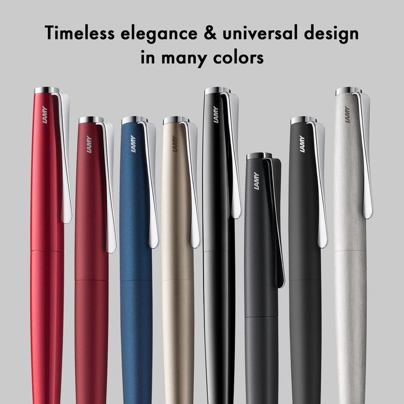 Lamy studio black - ballpoint pen in elegant stainless steel