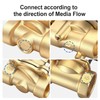 Baomain 1-1/2 inch DC 24V Brass Electric Solenoid Valve Water