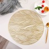 Hosoncovy 4 Pack Waves Decorative Placemats PVC Placemats Hollow Table