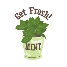 CafePress Get Fresh Mint Memory Keepsake Jewelry Box, 5"x5"x3.75"
