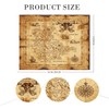 Pirate Monocular Telescope Treasure Map Pocket Compass Party Accessory Set