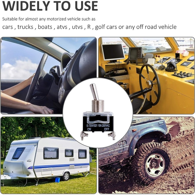 JUTOSU Toggle Switch Rocker Toggle Switch Car Toggle Switch Waterproof