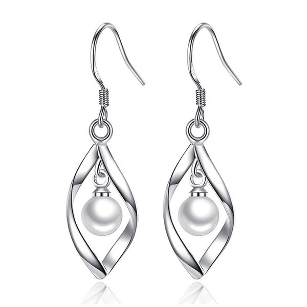 Silver Dangle Earrings for Women Hypoallergenic Cute Fashion Teardrop Drop