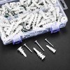 310 Piece Screw Dowel Set, Including 155 Plasterboard Dowels, 155