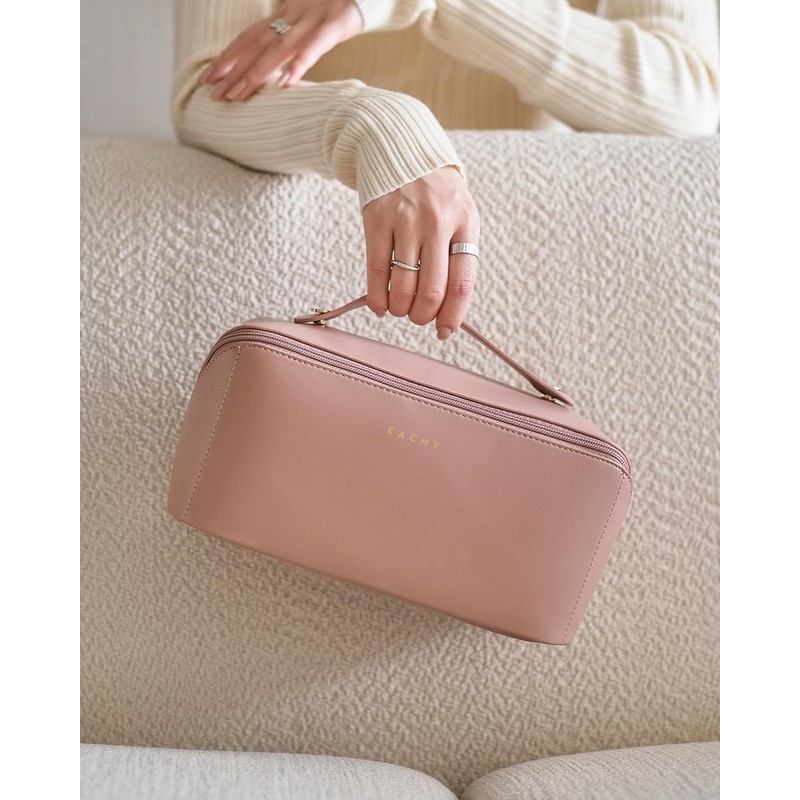 EACHY Travel Makeup Bag, Large Capacity Cosmetic Bags for Women,