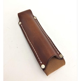 Leather Pen Light Flashlight Holster for Streamlight Stylus and other AAA battery LED Flashlights (Dark Brown)