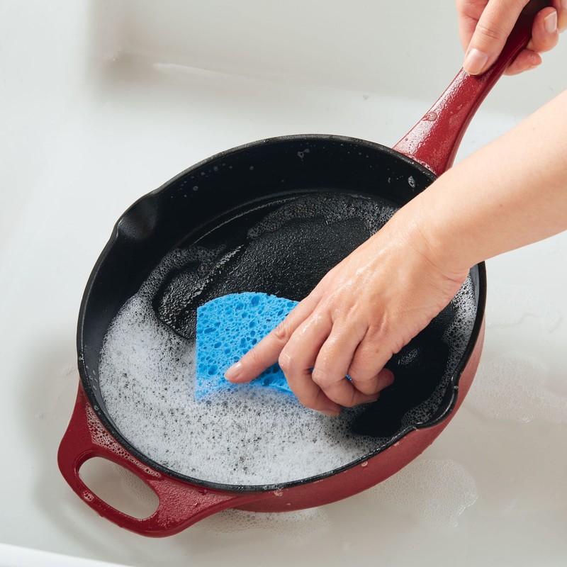 Rachael Ray NITRO Cast Iron Frying Pan/Skillet with Helper Handle