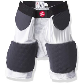 Cramer Hurricane 5 Pad Football Girdle, with Thigh, Hip and Tailbone Pads, Breathable Fabric, Football Gear, Foam Padding for Extra Protection, Football Protection Gear, Football Pant, White, Small
