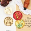 Letter Wax Seal Stamp Kit, SWANGSA 3D Floral Initial Alphabet