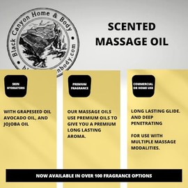 Black Canyon Home and Body Black Canyon Elderberry Scented Massage Oil, 12 Oz (2 Pack)