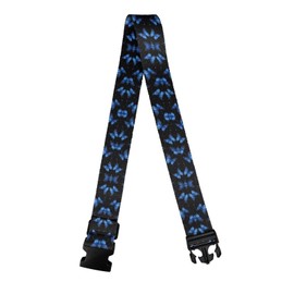 Eritanaer Blue Butterfly Luggage Straps for Suitcases Elastic Straps Luggage Markers for Easy Identification Cinch Straps Travel Belt Luggage Tie Carry On Bag Adjustable Luggage Belt Strap