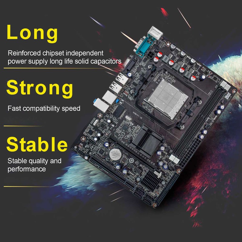 Computer Motherboard LGA938 CPU Support AMD AM3, FX Series Processors