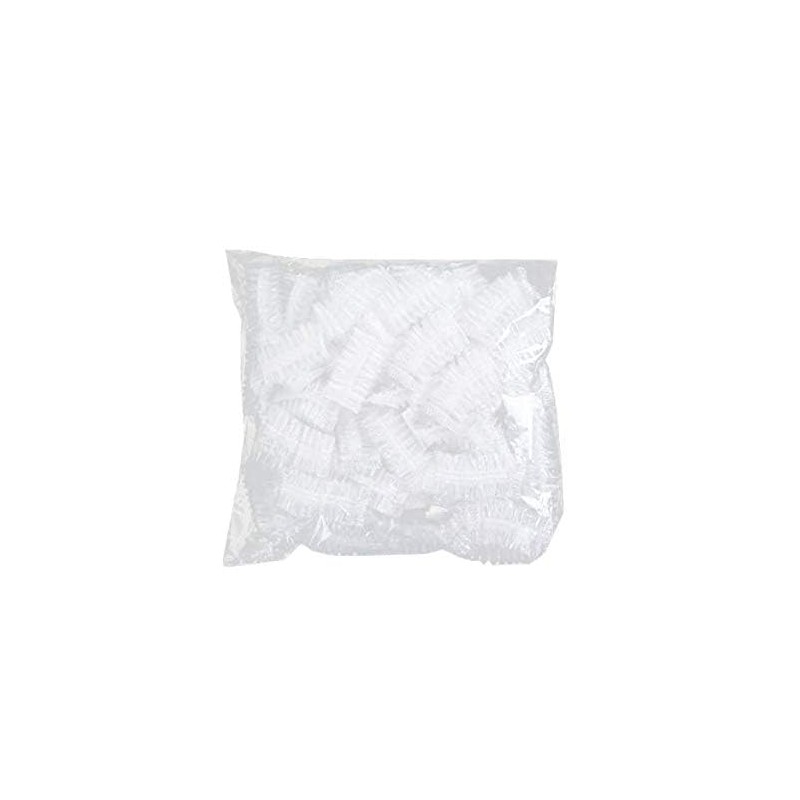 DNHCLL 100PCS Ear Protector Caps Disposable Elastic Clear Shower Water