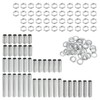 sourcing map Lamp Pipe Kit with Lock Nuts Teeth Washers
