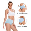 CAILECOTTON Womens Underwear Cotton Briefs Plus Size High Waisted Underwears